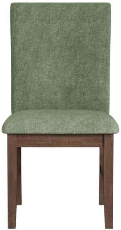 Elements International Santa Barbara Avocado/Walnut Dining Chair-3