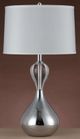 Cal® Lighting & Accessories Ozark Chrome/Light Gray Table Lamp-0