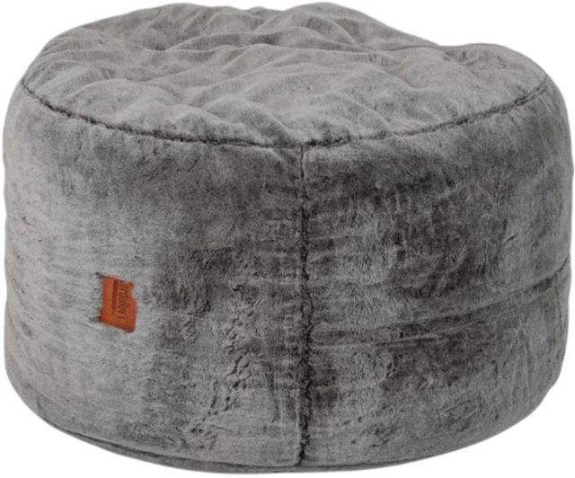 CordaRoy's® Chinchilla Faux Fur Pouf Footstool-0