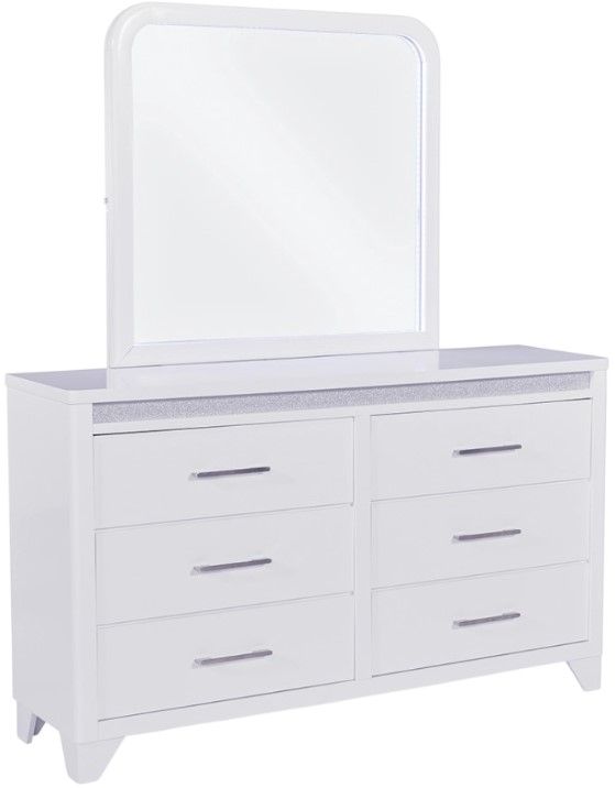 Signature Design by Ashley® Frostlyn White Dresser and Mirror-0