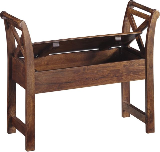 Signature Design by Ashley® Abbonto Warm Brown Accent Bench-1