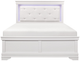 Homelegance® Lana White Eastern King Panel Bed with LED-2