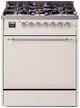 Ilve® Nostalgie II Series 30" Antique White Pro Style Dual Fuel Range-0