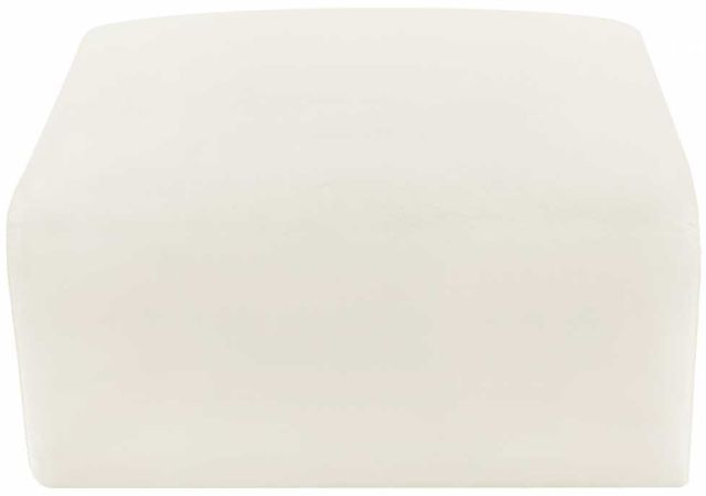 Meridian Furniture Arc Cream Velvet Ottoman-3