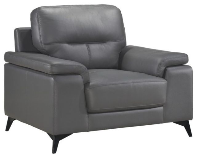 Homelegance® Mischa Dark Gray Chair-0