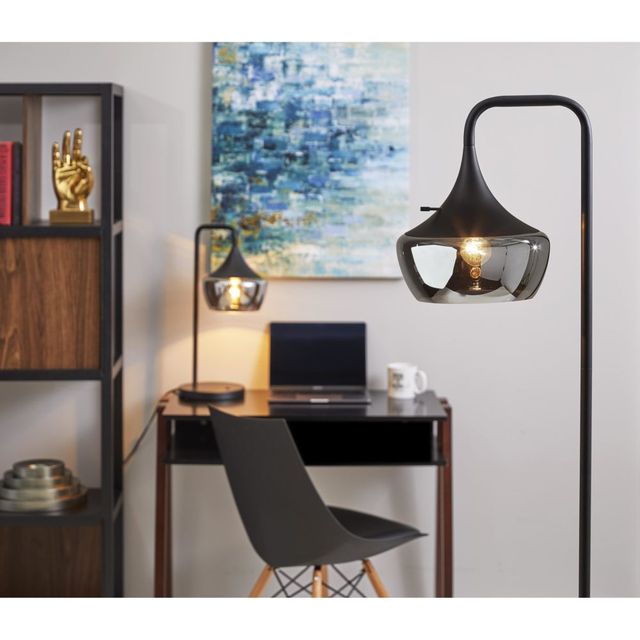 Adesso® Eliza Black LED Floor Lamp-1