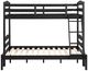 Homelegance® Lani Wire Brushed Black Twin over Full Youth Bunk Bed-4