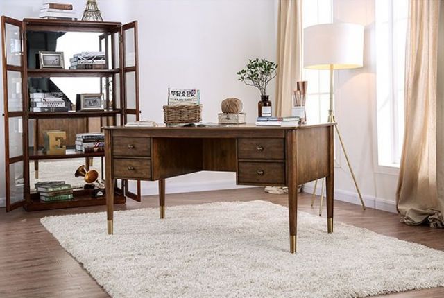 Furniture of America® Reliance Antique Oak Writing Desk-1