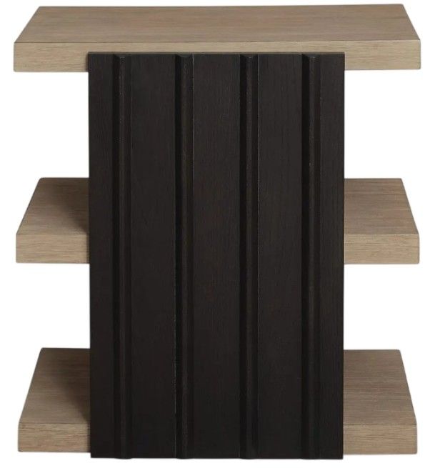 Signature Design by Ashley® Rylandyn Black/Light Brown Rectangular End Table-3