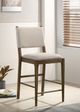 Coaster® Ottowa 2-Piece Brown/Light Tan Upholstered Counter Stool Set-1