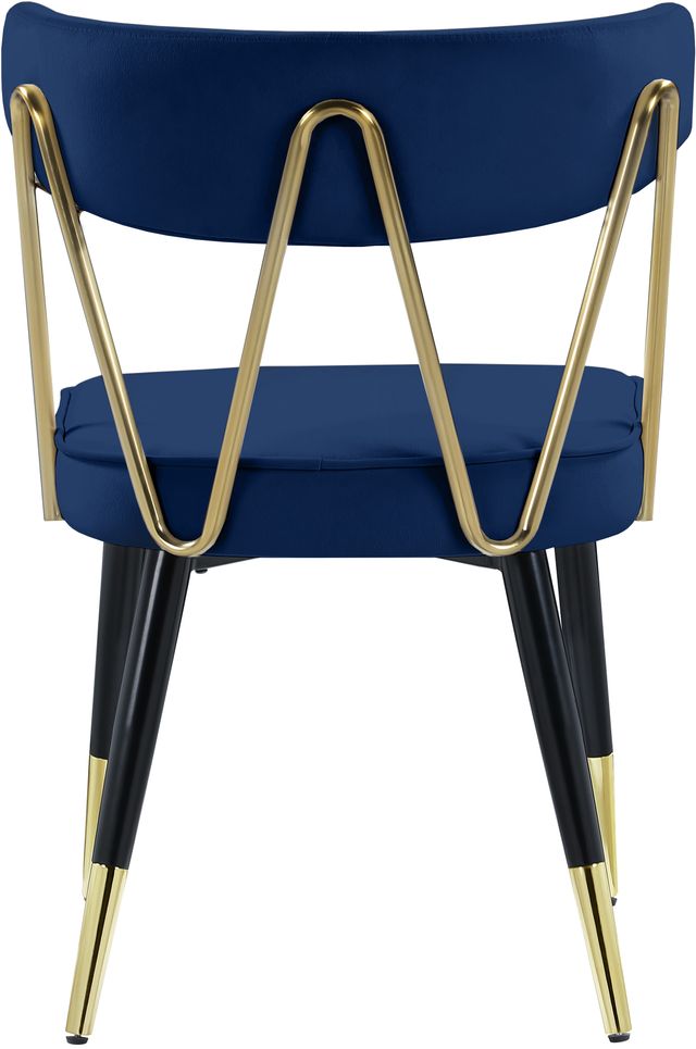 Meridian Furniture Rheingold Navy Velvet Dining Chair-2