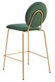 Zuo® Modern Odessa Gold/Green Counter Stool-4
