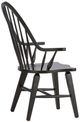 Liberty Furniture Hearthstone Ridge Black Windsor Back Arm Chair-4