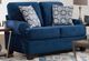 Albany Industries Groovy Navy Loveseat-0