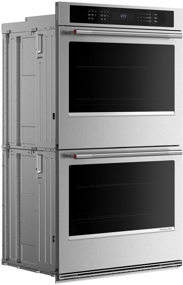 KitchenAid® 30" PrintShield™ Stainless Steel Double Electric Wall Oven-3