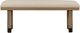 Magnussen Home® Tristan Beige/Swiss Coffee Backless Bench with Upholstered Seat and U-Shaped Legs-1