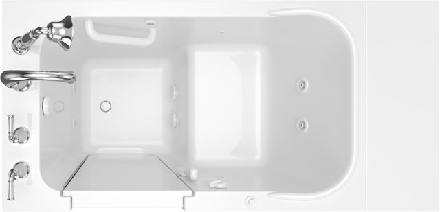 American Standard Value Series White Alcove Walk-In Whirlpool Bathtub-1