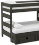 Elements International Cali Kids Gray Twin Over Full Bunk with Trundle-1