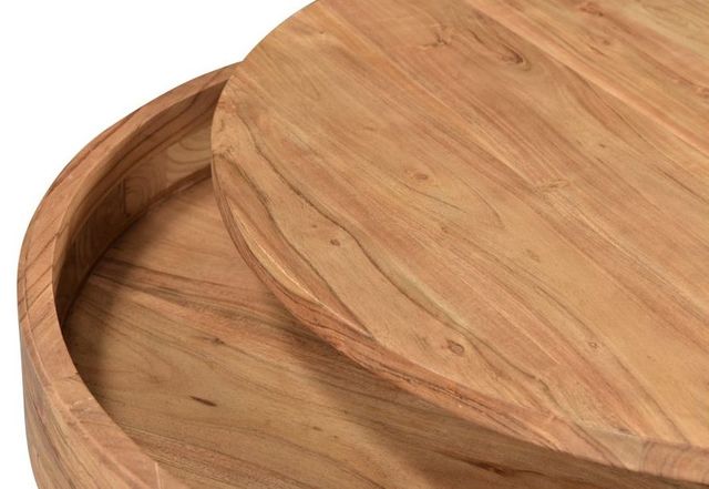 Moe's Home Collection Privado Natural Storage Coffee Table with Black Hairpin Legs-3
