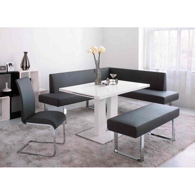 Armen Living Amanda White Dining Table-1