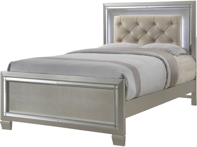Elements International Platinum Champagne Full Youth Bed-0