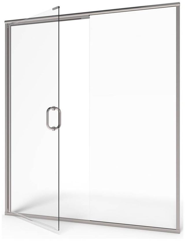 American Standard Silver Shine Semi-Frameless Swing Shower Door and Panel-1