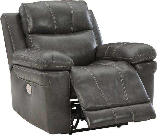 Signature Design by Ashley® Edmar Charcoal Power Recliner-1