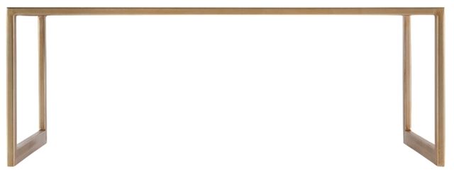Hooker® Furniture Melange Koi Glass Top Cocktail Table with Champagne Gold Frame-2