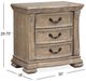 Magnussen Home® Marisol Fawn 3-Drawer Nightstand-2