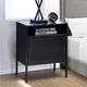 Elements International Ember Black Nightstand-5