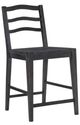 Legacy Classic Halifax Flax and Java Counter Height Ladder Back Chair-0