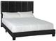 Bernards Harper Black Upholstered Twin Panel Bed-0