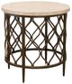 Steve Silver Co. Roland 3-Piece Yellow Top Occasional Table Set with Bronze Base-4