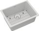 Elkay Quartz Classic® 4-Piece White 24-5/8" x 18-1/2" x 9-1/2" Single Bowl Undermount Sink Set-0