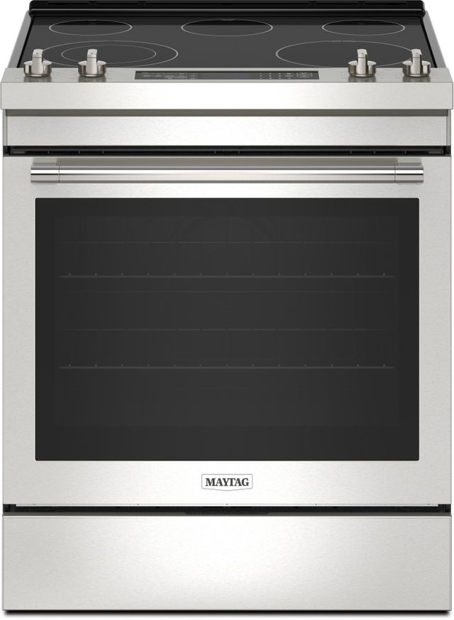Maytag® 30" Fingerprint Resistant Stainless Steel Slide-in Electric Range -0