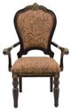 Homelegance® Russian Hill Cherry/Jacquard Dining Arm Chair-2