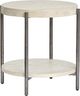 Magnussen Home® Jennings Edgecomb Grey/Weathered Antique Nickel Round End Table-0
