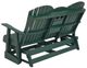 Signature Design by Ashley® Hyland Wave Green Stainless Steel Outdoor Glider Loveseat-3