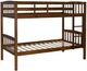 Linon Parker Oak Twin Over Twin Bunk Bed-0
