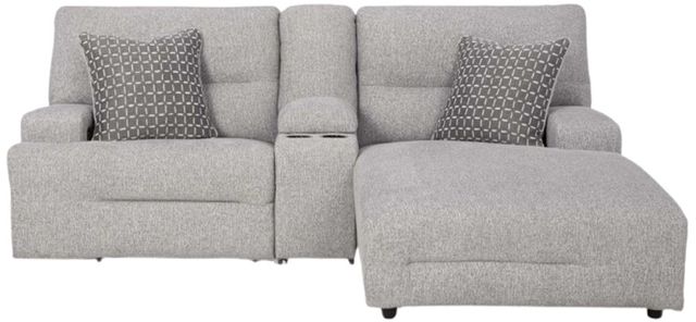 Signature Design by Ashley® Acklen Place 3-Piece Pewter Right-Arm Facing Power Reclining Sectional Sofa and Chaise-1