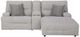 Signature Design by Ashley® Acklen Place 3-Piece Pewter Right-Arm Facing Power Reclining Sectional Sofa and Chaise-1