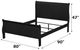 ACME Furniture Louis Philippe Black Eastern King Sleigh Bed-4