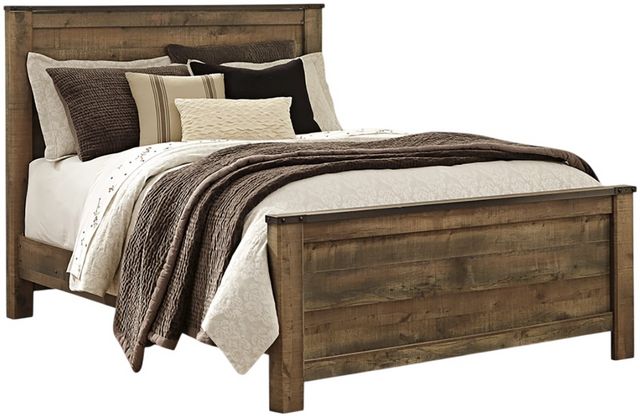 Signature Design by Ashley® Trinell Rustic Brown Queen Panel Bed