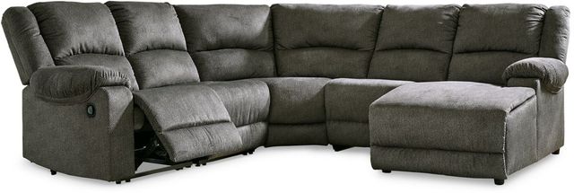 Signature Design by Ashley® Benlocke 5-Piece Flannel Reclining Right-Arm Facing Sectional and Chaise-0