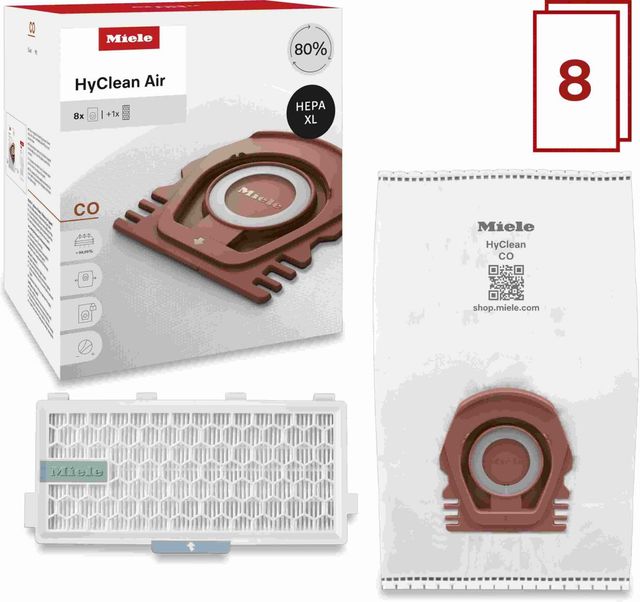 Miele Vacuum HyClean® Air Vacuum Bag 8-Pack for Guard M1 with HEPA AirClean Filter-1