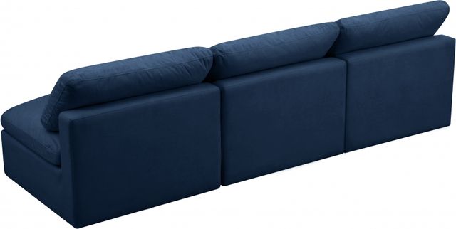 Meridian Furniture Plush Navy Velvet Standard Cloud Modular Sofa-1