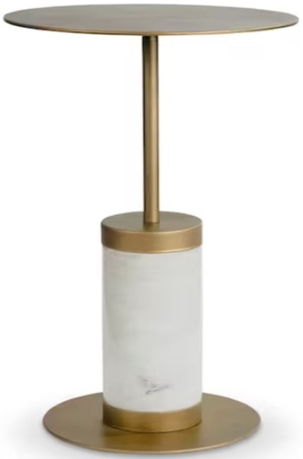 Bassett® Furniture Toga Brass/White Martini Table-0