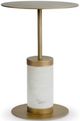 Bassett® Furniture Toga Brass/White Martini Table-0