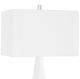 Uttermost® Mayme Matte White Table Lamp with Crystal Accent-2