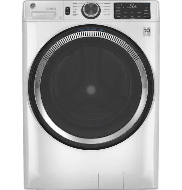 GE® 4.8 Cu. Ft. White Smart Front Load Washer with UltraFresh Vent System-0
